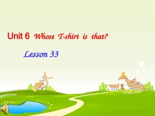 小学五年级上册Unit-6-Whose--Tshirt--is--that