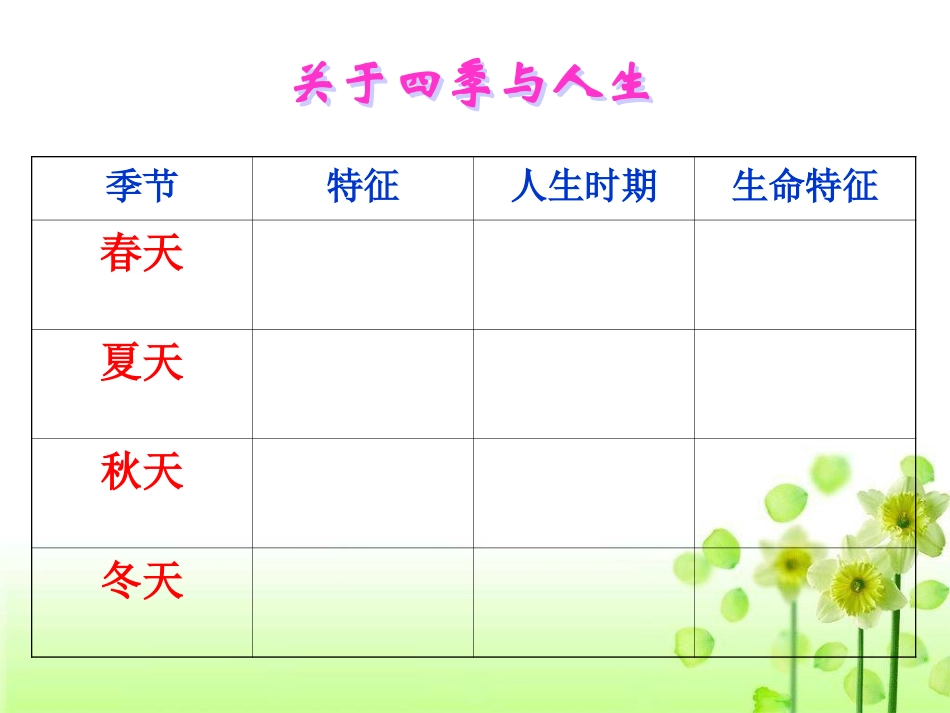 《我的四季》课件4_第3页