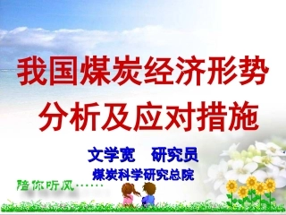 我国煤炭经济形势分析及应对措施
