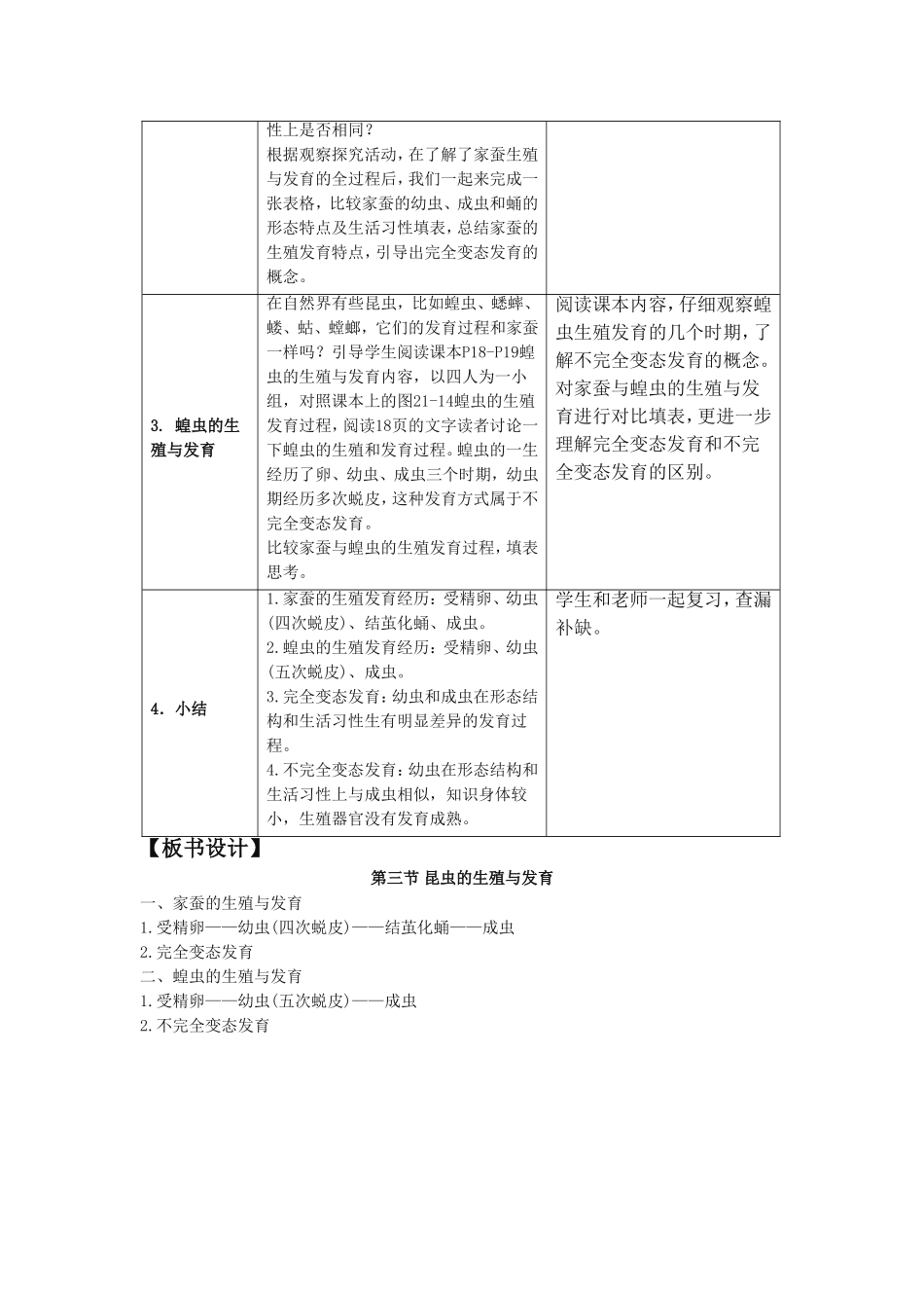 《第三节-昆虫的生殖和发育》教案5_第2页