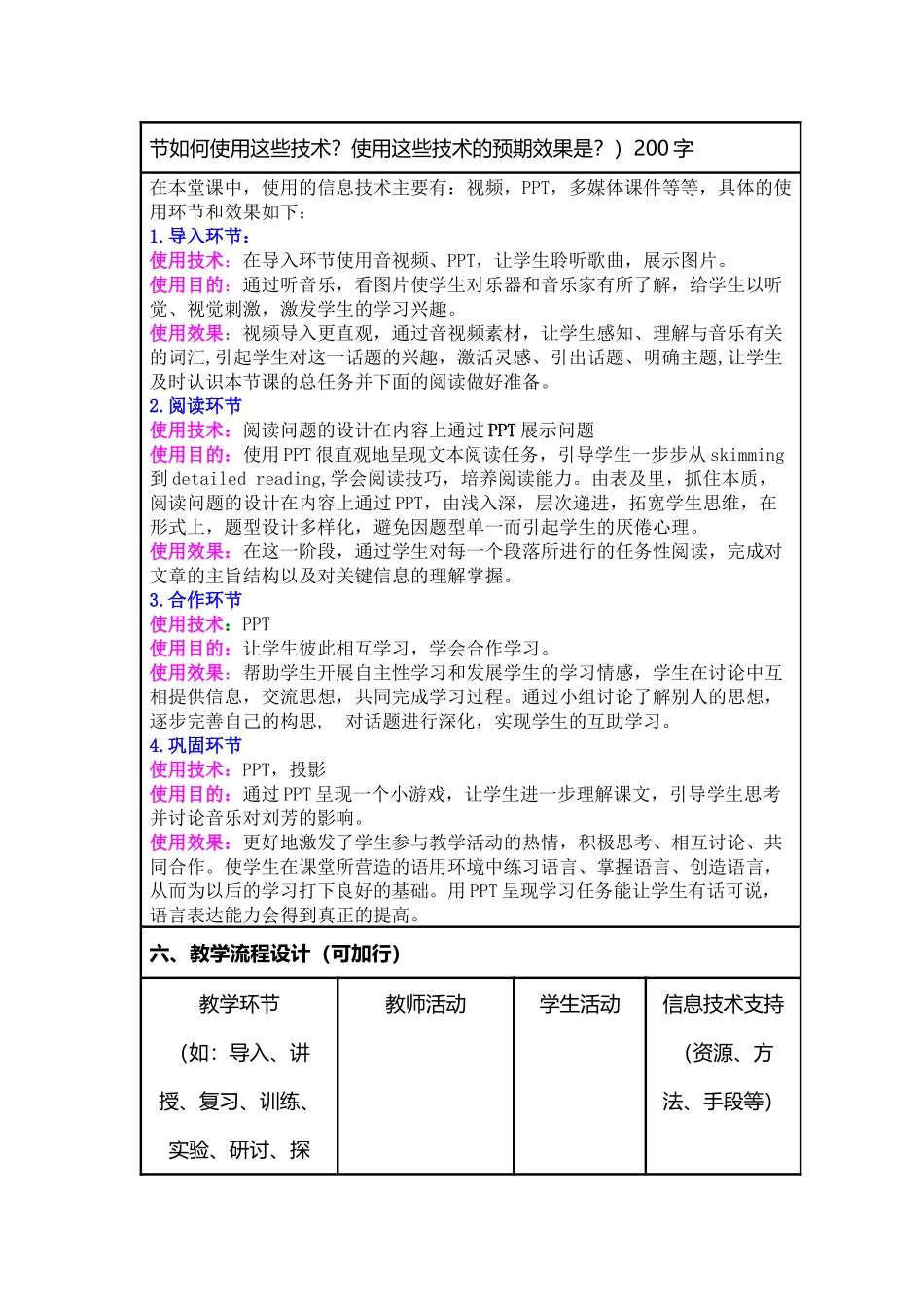 说课稿：Music教学设计_第2页