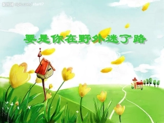 要是你在野外迷了路