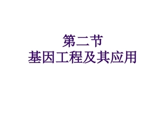 6.2《基因工程及其应用》-课件-丁稳双