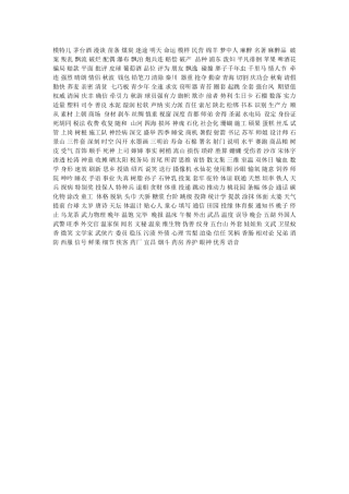 首届中国脑力锦标赛单词记忆-词库