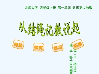 从计绳结数说起
