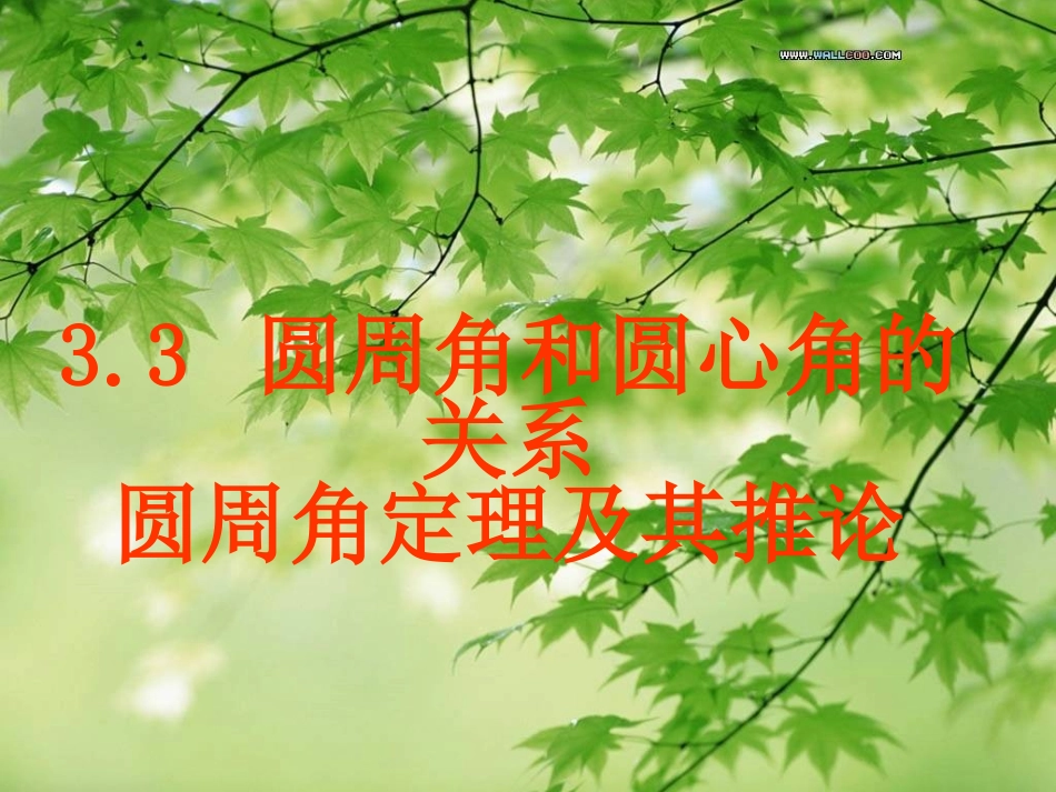 《下3.3圆周角定理》_第1页