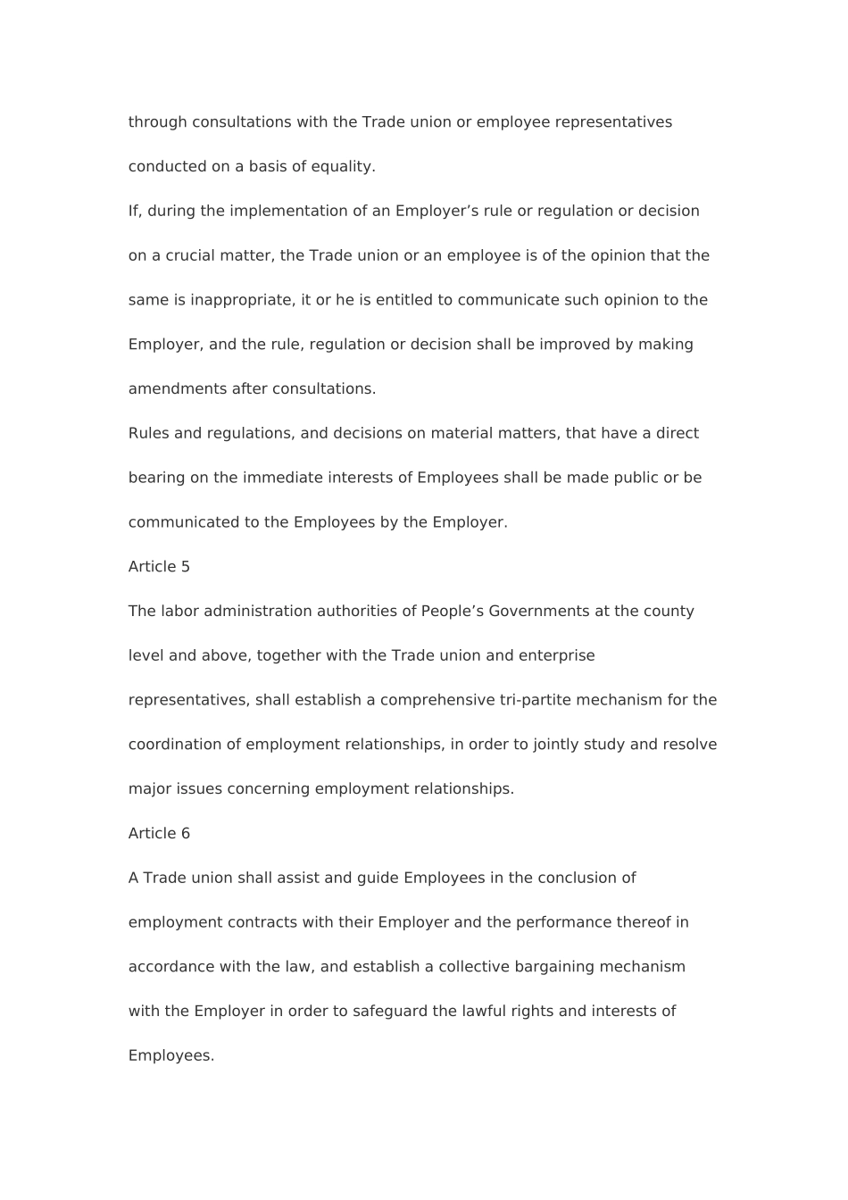 中华人民共和国劳动合同法(英文版)_第3页