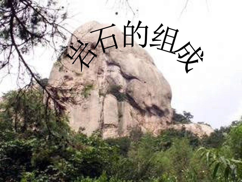 四年级科学.岩石的组成_第1页