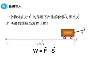 人教A版数学必修四《平面向量数量积的物理背景及其含义》课件