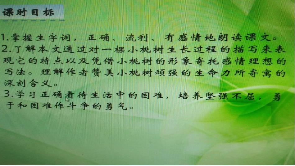 (部编)初中语文人教2011课标版七年级下册18一颗小桃树_第3页