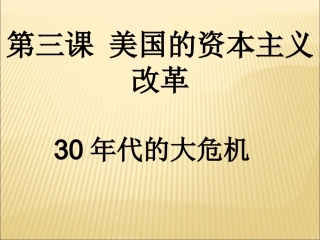 《美国的资本主义改革》课件1
