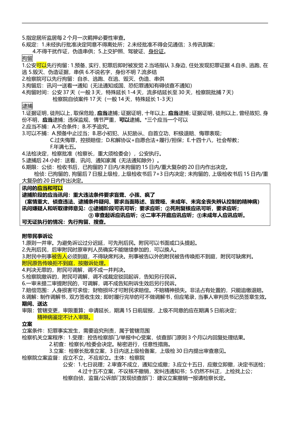 2015年司法考试刑诉考点整理_第3页