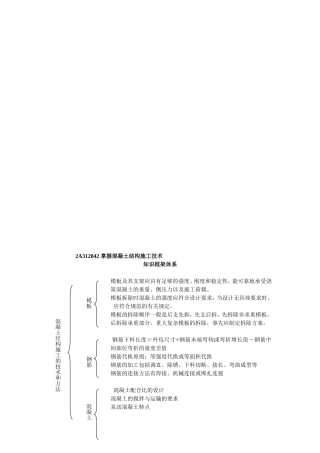 掌握混凝土结构施工技术