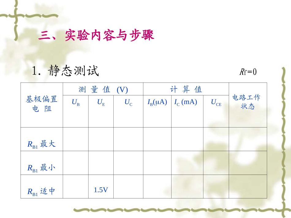 晶体管放大电路课件_第3页