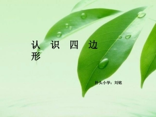 人教2011版小学数学三年级四边形-(3)