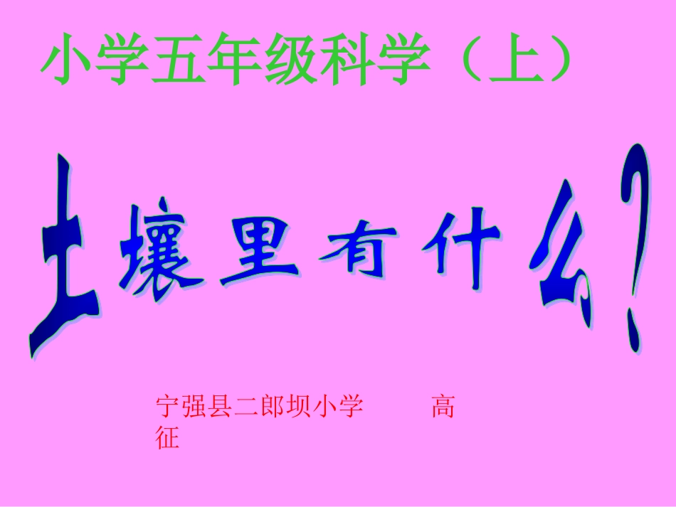 《土壤中有什么》._第1页