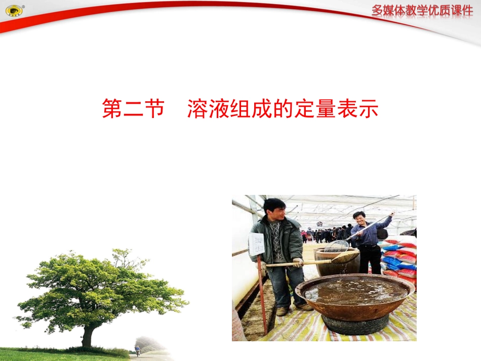 初中化学溶液组成的定量表示课件._第1页