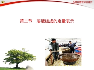 初中化学溶液组成的定量表示课件.