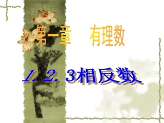 1.2.3-相反数-.2.3-相反数课件1-(新版)新人教版