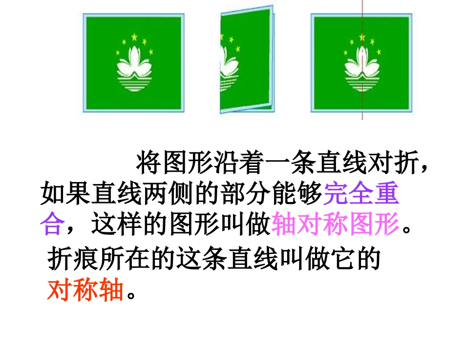 青岛版小学数学五年级上册《轴对称图形》课件_第3页