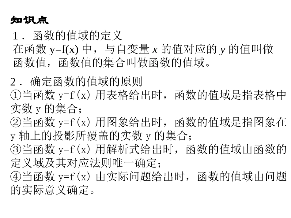 2011届高考数学函数的值域_第2页