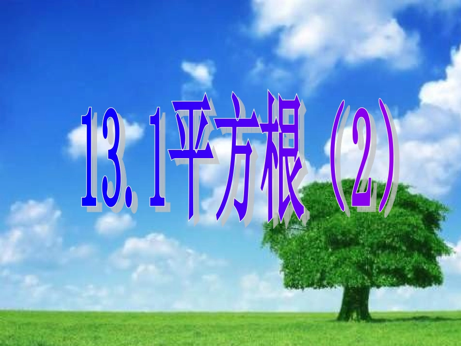 13.1.平方根(2)_第1页