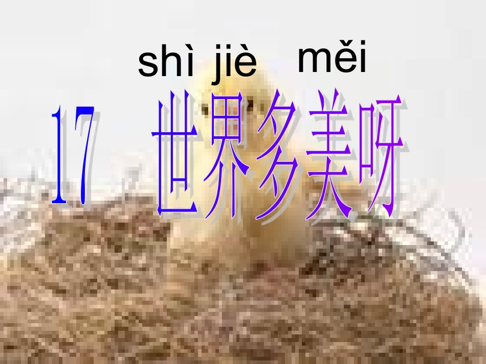 世界多美呀上课_第1页