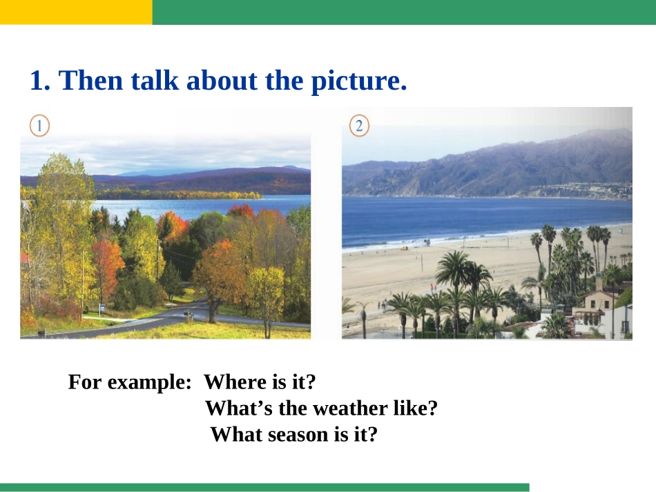外研版八上Module10-The-weather--Unit2-The-weather-is-fine-all-year-round._第3页
