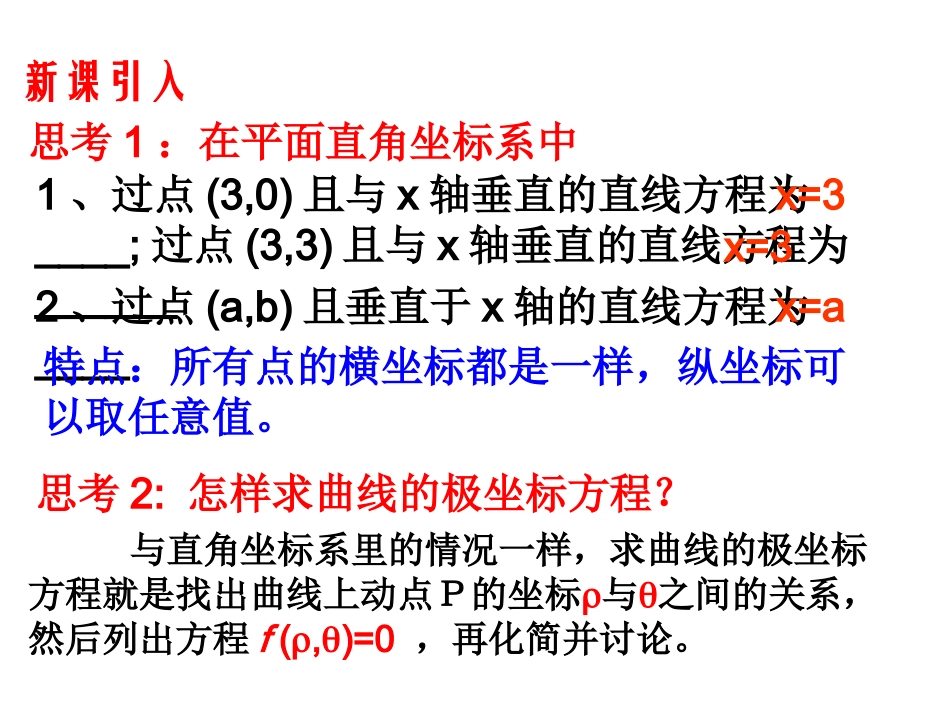 4.2.2常见曲线物极坐标方程(1)PPT课件-(新人教A版必修4-4)_第2页