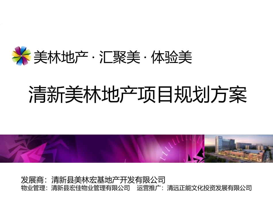 2014年9月清远清新美林地产项目规划方案_第1页