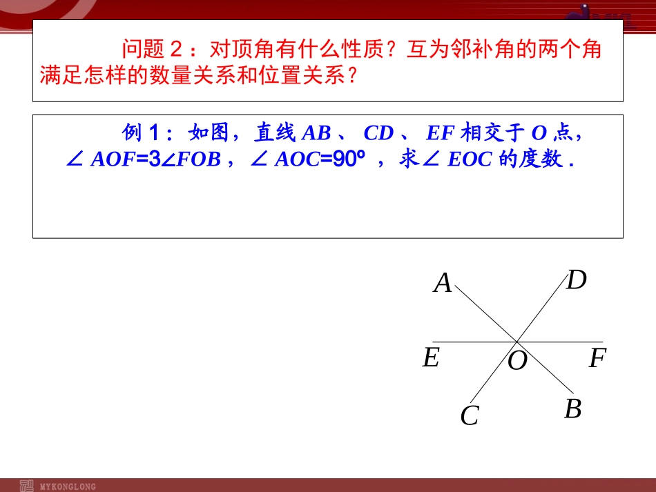 七年级数学(下)(人教版)第5章-相交线与平行线-复习(1)_第3页