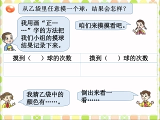 从乙袋里任意摸一个球-可能性