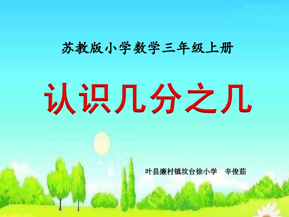 叶县廉村镇坟台徐小学-辛俊茹_第1页