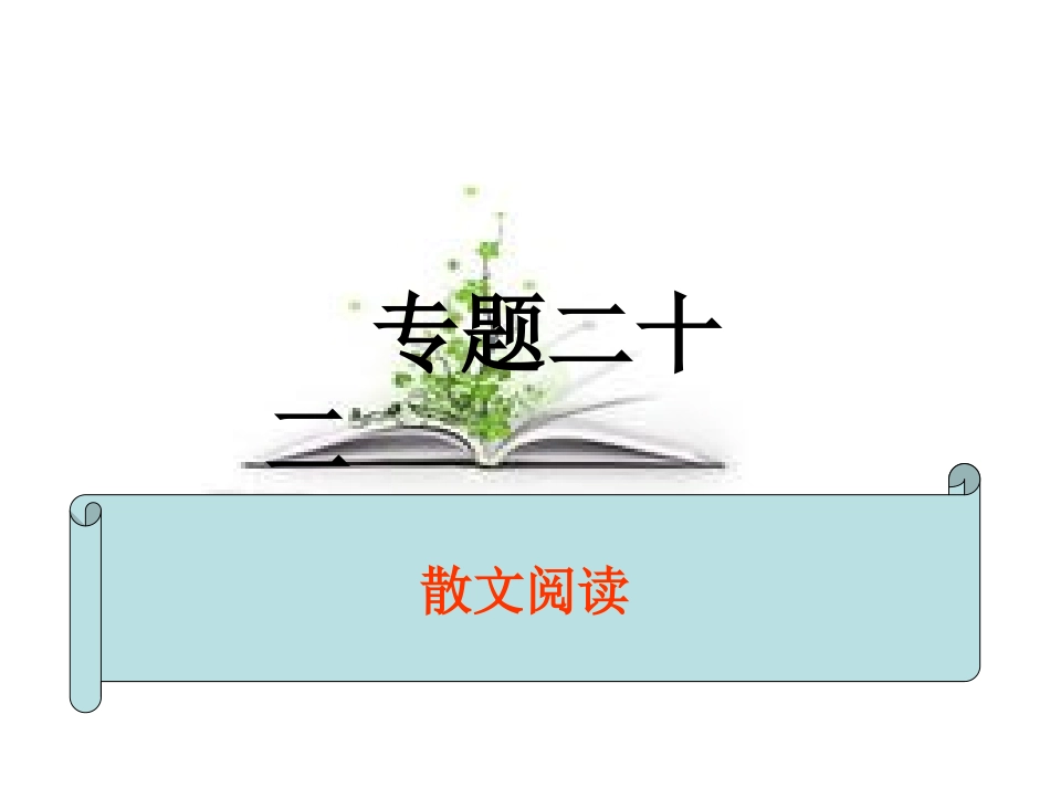 2010年高考语文总复习精品课件：《现代文阅读之散文阅读》_第2页