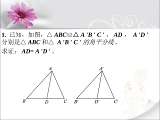 随堂练习3-全等三角形