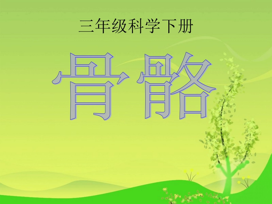 青岛版小学科学《骨骼》课件_第1页