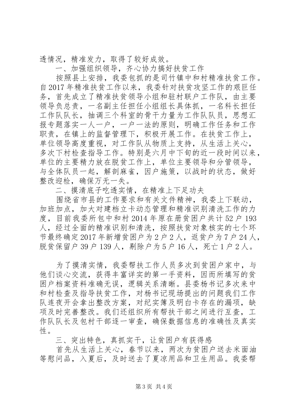 XX年驻村工作队扶贫总结_第3页