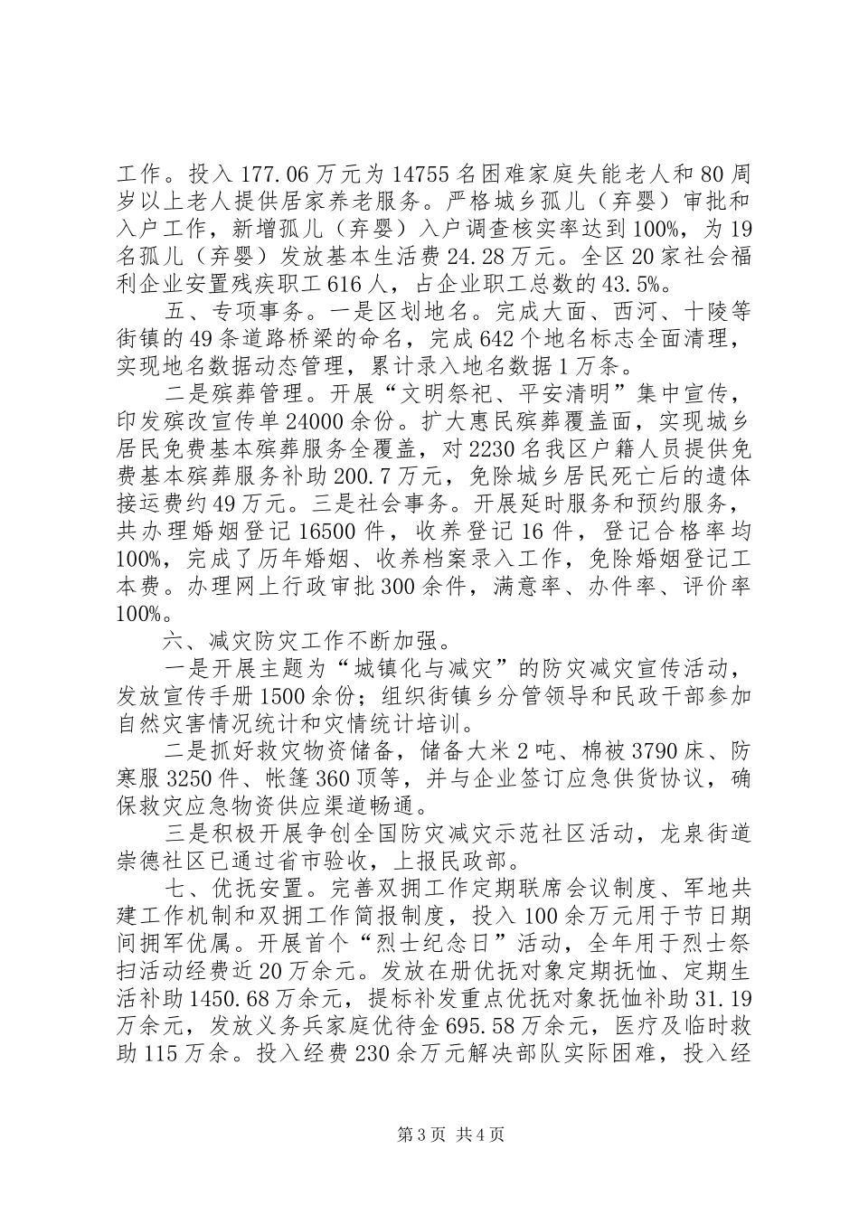 XX年乡镇民政局重点工作总结_第3页
