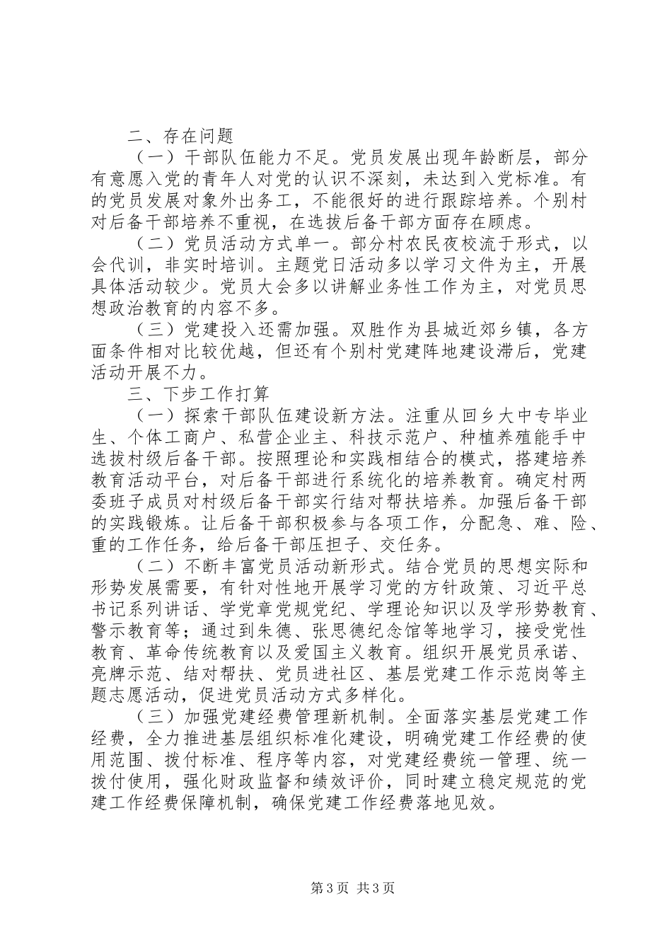 乡镇党委XX年度党建工作总结_第3页