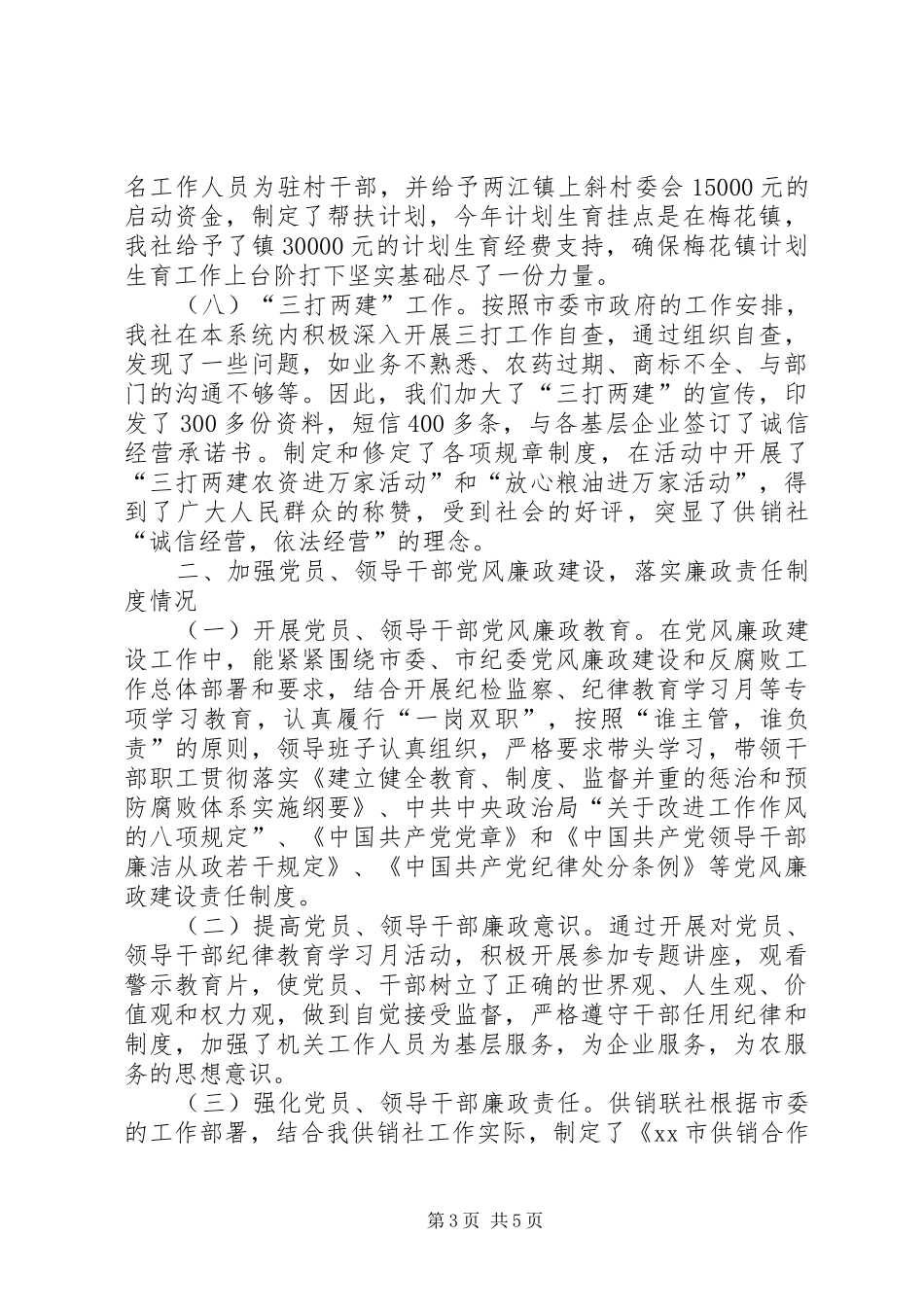 供销社年度社会经济工作总结_第3页
