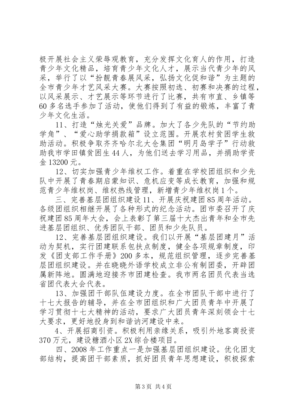 XX年团市委工作总结工作总结范文_第3页
