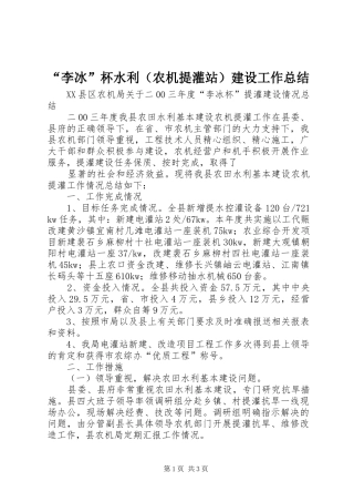 “李冰”杯水利（农机提灌站）建设工作总结 (3)