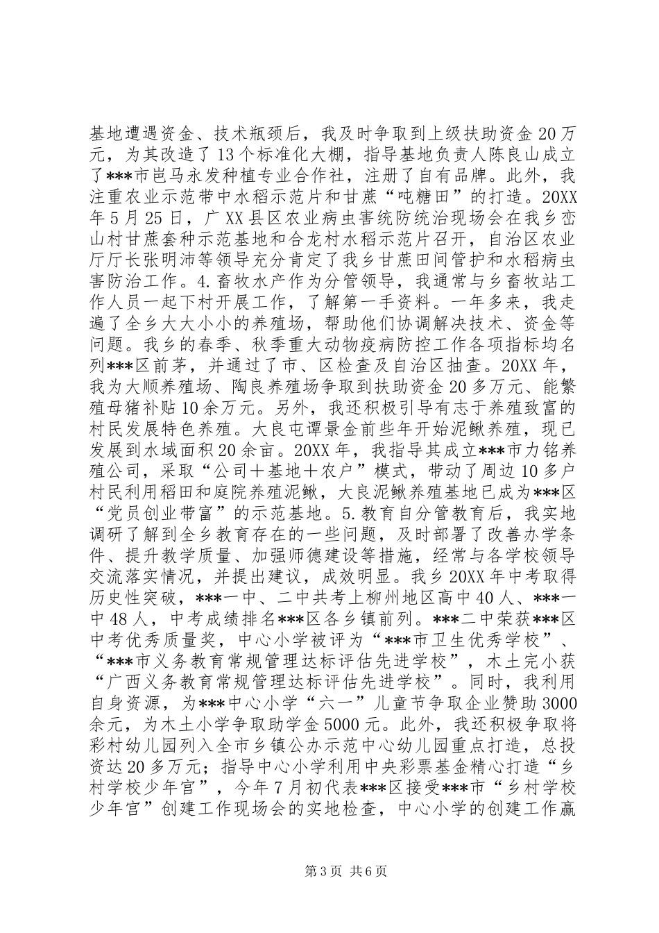 乡镇基层挂职工作总结_第3页