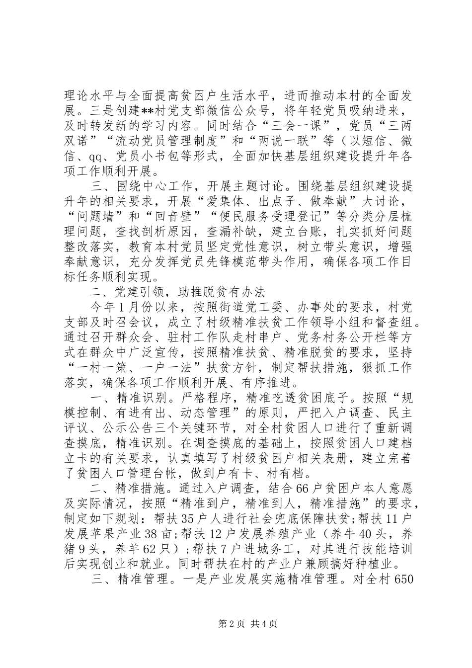 XX年村工作总结 (3)_第2页