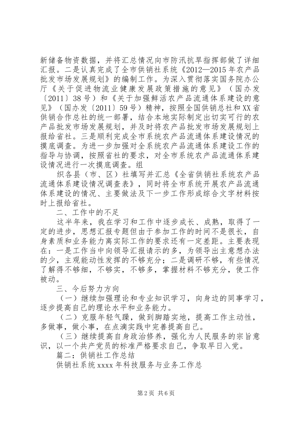 供销社个人工作总结 (3)_第2页