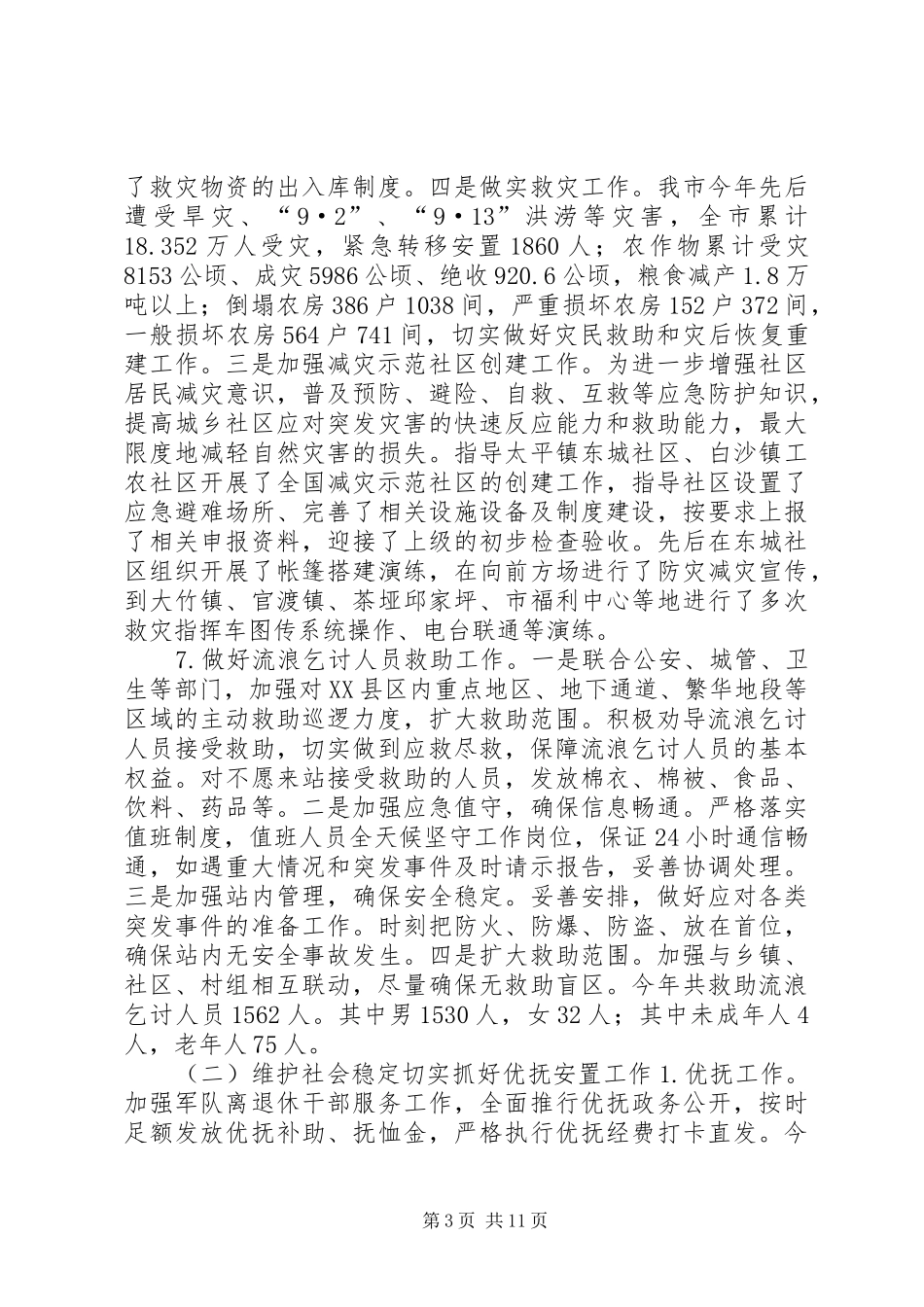 XX年民政局民生事务工作总结_第3页