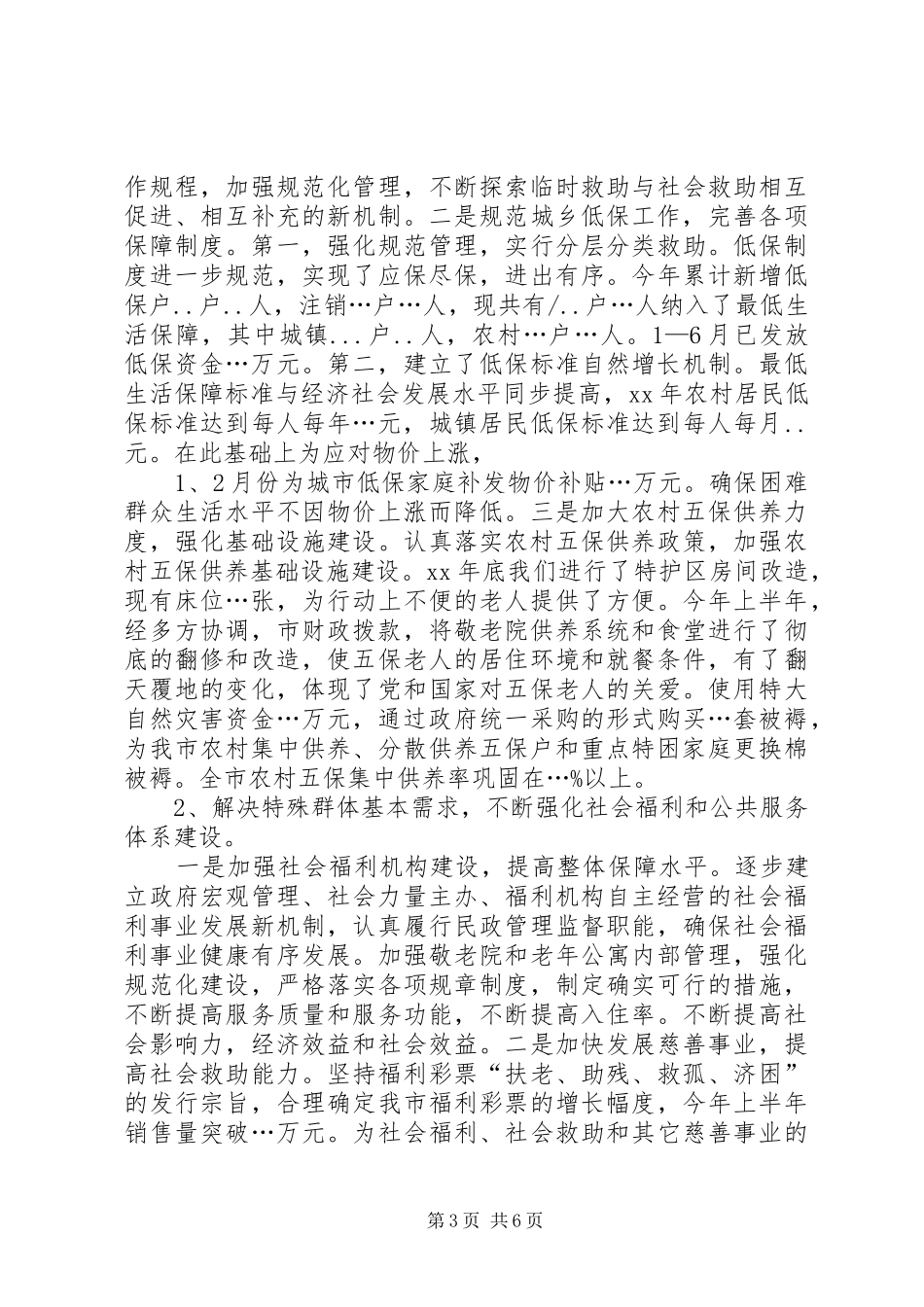 XX年民政工作总结 (3)_第3页