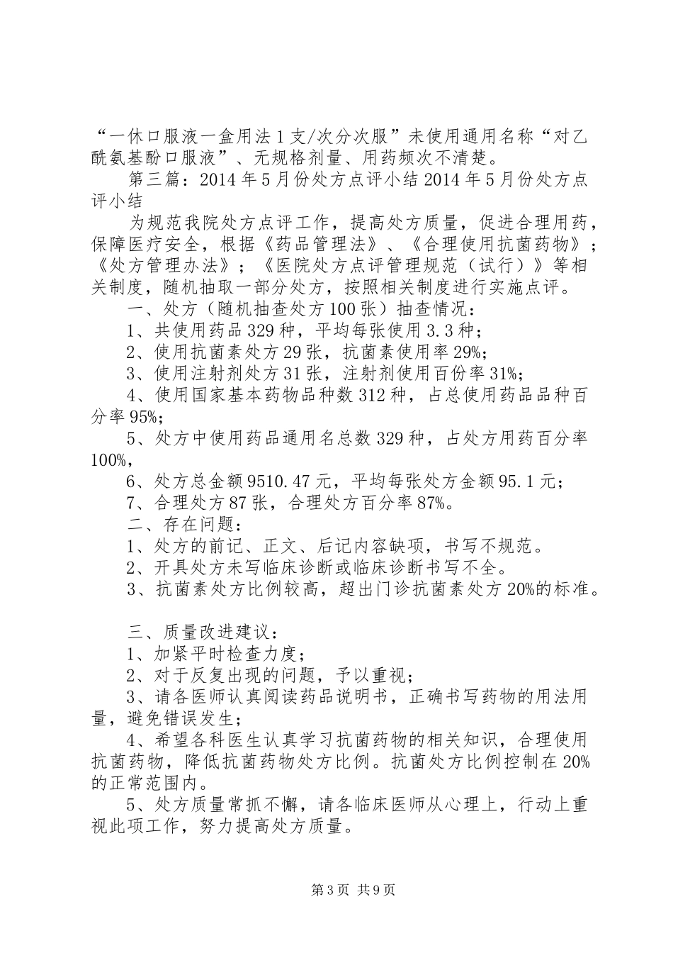 7月份处方点评情况总结_第3页