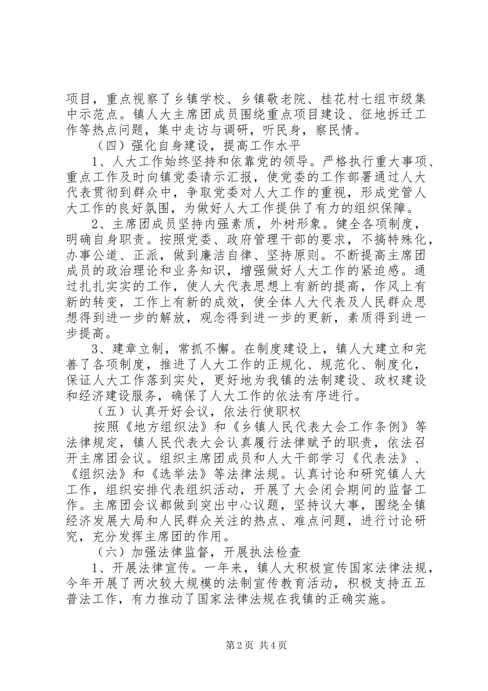 乡镇人大年终总结及明年思路_第2页