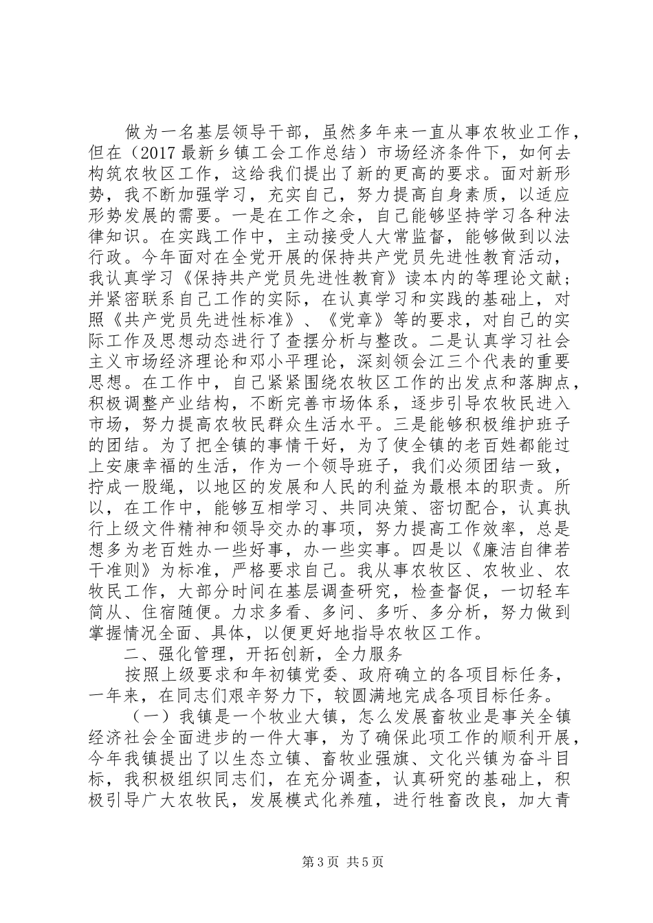 XX年乡镇副书记工作总结_第3页